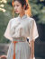 纳琳雅Nalinya2024新款新中式国风女装日常马面裙套装薄款改良汉服女款 上衣+半裙 S