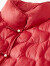 尚都比拉冬季90%白鸭绒新中式国风立领轻薄羽绒服女新年红外套 红色 XL 