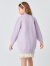 巴拉巴拉女童连衣裙秋冬新款宝宝针织衫裙子儿童童装甜美舒适 粉紫70013 165cm