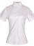 皮尔卡丹白色衬衫女短袖职业正装工作服夏季免烫工装寸衫修身气质女士衬衣 酒红色 送丝巾 S
