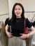 QCDPRO糖吉熊服装女士T恤韩版纯色修身显瘦百搭半高立领打底短袖T恤上衣 白色 S(80-105斤)