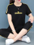俞兆林（YUZHAOLIN）休闲运动套装女夏季2024年新款时尚跑步服中年女士夏天宽松卫衣女 红色(短袖+长裤) XL【适合110-125斤】
