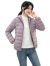 真维斯冬季女装短款休闲保暖外套舒适百搭连帽羽绒服本命年潮LR 紫色8300 170/92A/XL