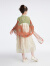 马骑顿（MQD）【汉服】MQD童装女大童24夏新款演出国风汉服裙 豆绿 110cm