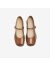 百思图（BASTO）卡布奇诺24春新款法式玛丽珍鞋小皮鞋女浅口单鞋MA751AQ4 棕色 37