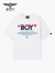 BOY LONDON潮牌短袖中性风春夏渐变LOGO印花宽松休闲T恤上衣N01714 白色 L