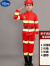 迪士尼（Disney）儿童消防员服装职业体验角色扮演出服六一节表演亲子小孩衣服套装 红色长袖+布帽子+腰带 100码建议身高96-105cm年龄2-3岁