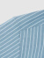 海澜之家（HLA）长袖保暖衬衫男装23秋冬季新款纯棉暖加绒上衣服男士简约条纹衬衣 蓝灰条纹V6 170/39建议63-68kg