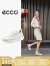 爱步（ECCO）时尚舒适拼色休闲跑鞋女复古跑鞋系列 灰白色/白色211773 37