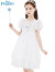 迪士尼（Disney）女童连衣裙儿童爱莎公主网纱裙小女孩节日表演裙 HXM092白色140cm