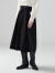 MSLAN【时装周】商场同款冬新款A型绑带半身裙裙子 乌黑 S