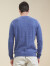 雪莲秋冬新款山羊绒男套头针织衫羊绒衫 蓝色R329 XL(110)