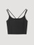 OVV2023春夏新款女装桑蚕丝舒适美背抹胸基础内搭针织双吊带背心 黑色（净色）05 XS
