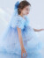迪士尼女童连衣裙儿童爱莎公主蓬蓬裙小女孩节日礼服 X84010粉色 150cm 
