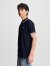 Lee商场同款24春夏新品标准小Logo男短袖polo衫休闲LMT007523K99 藏青色 S