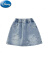 迪士尼女童半身裙夏季薄款2024新款女孩洋气时尚牛仔裤裙儿童短裙子 蓝色 夏季薄款 120cm