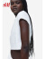 H&M女装T恤夏季新款柔软棉质修身纯色露脐装短款上衣1155396 粉红色 160/88