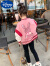 迪士尼女童外套春秋2024新款小童装时髦洋气儿童秋季棒球服宝宝秋装上衣 粉色 150码(参考年龄10-11岁)(参考年