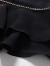 乔万尼夏季新款女装桑蚕丝无袖衬衫中长款衬衣真丝上衣女夏 黑色 XL