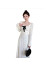 VZVG2024年早春装新款小个子香风白色连衣裙子女茶歇法式方领气质长裙 白色连衣裙 40/45kg/S