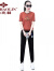 俞兆林（YUZHAOLIN）母亲节礼物妈妈装休闲运动套装女夏季2024新款中年薄款夏天女士短 砖红 2XL(建议125-140斤)