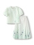 巴拉巴拉国风两件套2024夏款熊猫汉元素儿童套装马面裙新中式裙子 绿色调00344 140cm
