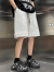 遥渠（YAO QU）短裤男夏新运动篮球短裤男重磅美式五分裤oversize高街宽松短裤 黑色 M