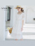 恩曼琳（ANMANI）23夏季新款法式优雅白色蕾丝连衣裙度假长裙EANDBA06 白色 S