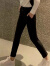 鑫阿瑪施瑞女装专柜官方网2023年春季新款黑色弹力休闲小腿裤女阿瑪施 黑色 3码