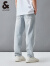 杰克·琼斯（JACK&JONES）夏季新款男士个性时尚字母贴布牛仔裤224232071 C43 浅牛仔灰 常规 C43 浅牛仔灰 165/74A/XSRW