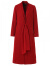 乔万尼呢子大衣女流行气质羊毛大衣中长款冬季红色喜宴外套 山水肌理纹熔岩红 S