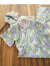 俏娘鱼复古民国风古法全开襟旗袍2024年春夏新款日常可穿气质优雅 紫绿（裙长124左右） XL