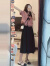 俞兆林短袖套装连衣裙2024年夏季新款甜美小香风学生时尚百搭中长款裙子 套装 S   建议85-100斤