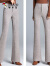 啄木鸟毛呢时尚微喇裤女装2024秋冬季新款加厚高腰显瘦休闲喇叭裤长裤子 黑色 XL 111-125斤