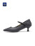海澜之家（HLA）女鞋高跟鞋气质通勤百搭玛丽珍尖头单鞋HDADXW1BCS022 黑色40