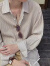 凡迪时尚（FANDISS）衬衫男小众设计感绑带衬衣男宽松条纹衬衣高级感长袖法式长袖衬衫 白色 L