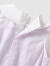 英氏婴儿衣服女宝宝纯棉哈衣短袖连体衣夏季薄款包屁衣 浅紫色 73cm
