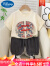 迪士尼婴儿衣服夏季洋气中国风短袖T恤唐装分体套装一2周岁男女宝宝夏装 米白色 80cm