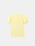 安奈儿童装女童短袖T恤2024年夏装泡泡袖印花上衣 奶油黄 150 