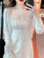 啄木鸟品牌女装冰丝雪纺开衫防晒衣女夏季薄款小披肩外套配吊带裙外搭罩 白色 S