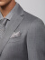 蓝豹（LAMPO）全季套装西服男士商务西服丝毛混纺西服上装 中灰人字纹 50C（175/100Y）