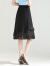 AEMAPE不规则鱼尾半身裙女2024夏季新款优雅端庄减龄高腰时尚风薄款裙子 黑色 20/M 2尺 27码