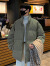 EAEOVNI2023冬季新款休闲羽绒服男士短款90鸭绒立领轻薄基础保暖纯色外套 深灰色 L(110-125斤)