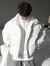 桑德斯西西里男装冬季韩系感假两件设计感休闲衣 白色 M