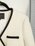 ROEYSHOUSE罗衣时尚米白色粗花呢外套女冬装新款知性通勤拼接西服09763 米白色 S