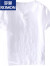 罗蒙（ROMON）中国风清新亚麻短袖T恤男士圆领简约休闲宽松白色薄款棉麻套头衫 白色 S