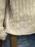 子牧棉麻2023秋冬装 女文艺复古半高领纯色宽松休闲针织衫2472 焦糖色 均码(建议90-145斤)
