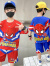 迪士尼（Disney）童装男童夏装套装时髦蜘蛛侠衣服儿童夏季套装卡通短袖两件套男孩 蓝色 150码建议身高140-150年龄11-12
