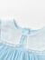 巴拉巴拉婴儿连衣裙女童裙子宝宝公主裙夏装方领精致甜美时尚洋气 冰蓝80940 80cm