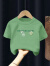 迪士尼（Disney）男孩T恤短袖夏装2024新款儿童薄款纯棉上衣中小童韩版男品牌 H25冰柠檬短袖绿色 80cm